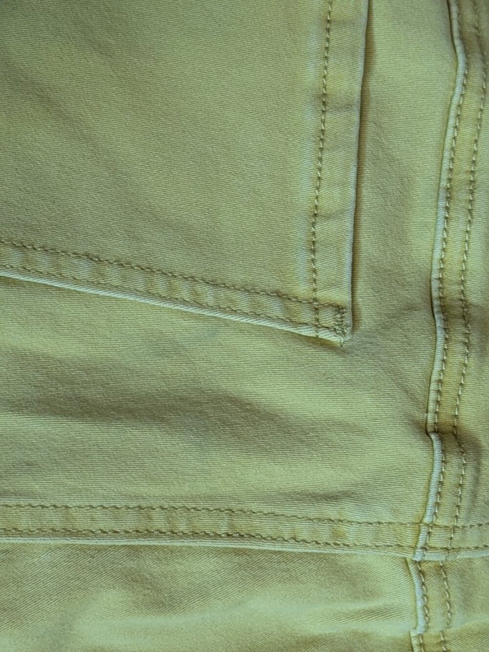 Cabi Jeans Skinny Leg Denim Pants Women's Size 12 Citron Chartreuse Yellow - Picture 4 of 9